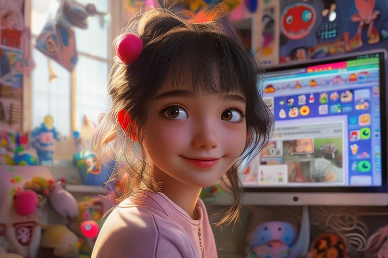 女生QQ空间访客多，反映其社交活跃度和人气。